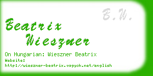 beatrix wieszner business card